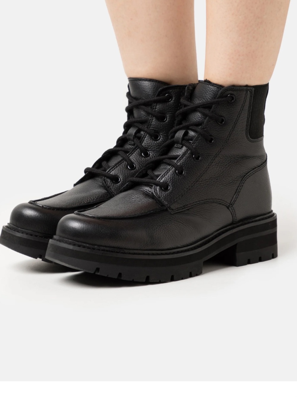 WOMENS CLARKS ORIANNA MID
Black Leather Lace-Up Boots - Picture 8 of 11
